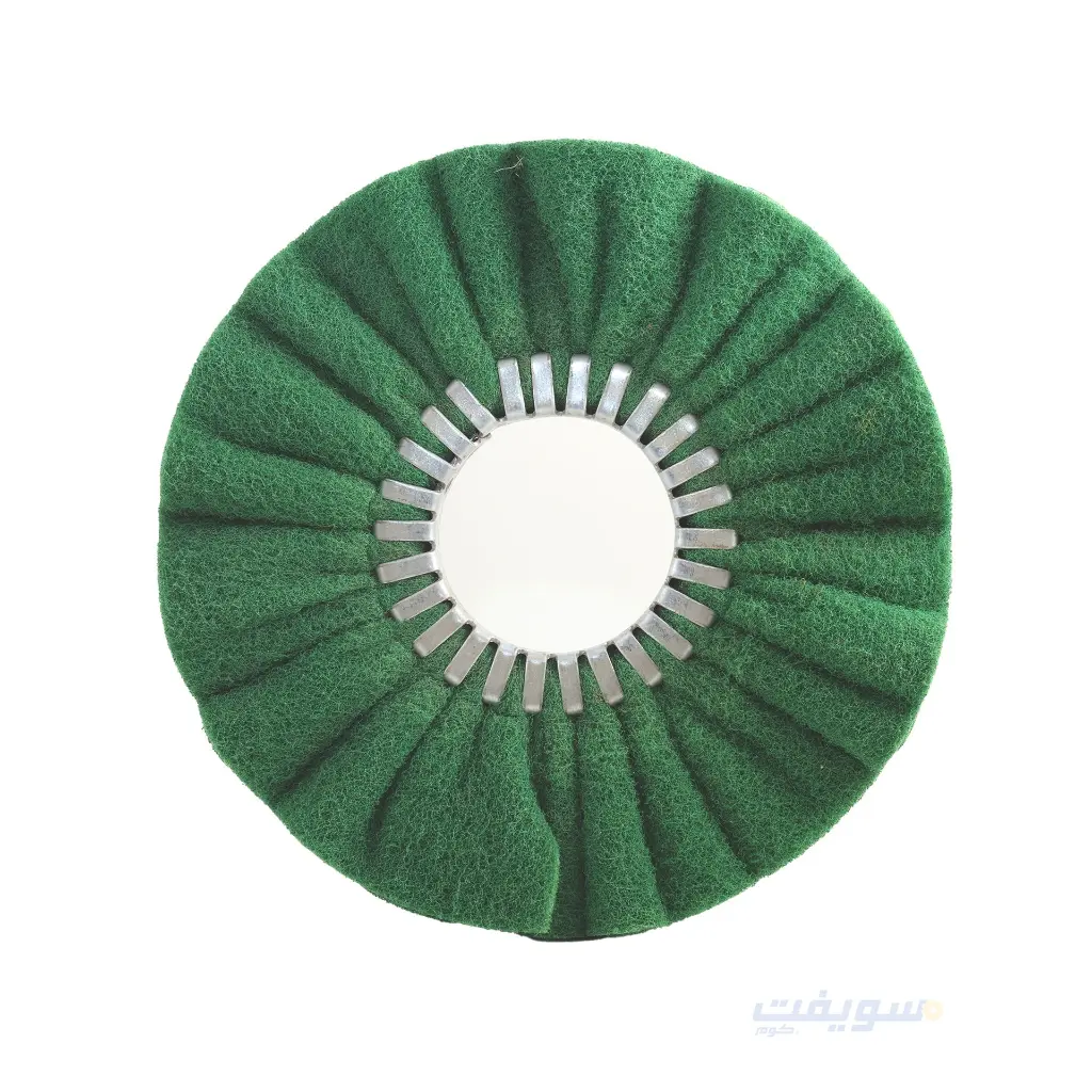 2_لباد ماتور مموج تركی اخضر خشانة وسط قطر 10 بوصة.webp