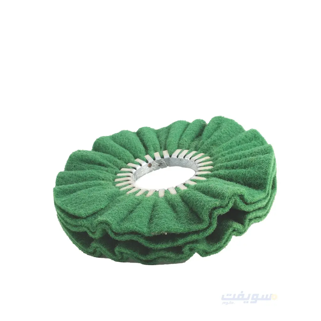 1_لباد ماتور مموج تركی اخضر خشانة وسط قطر 10 بوصة.webp
