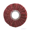 2_لباد ماتور مموج تركی احمر خشانة وسط قطر 10 بوصة.webp