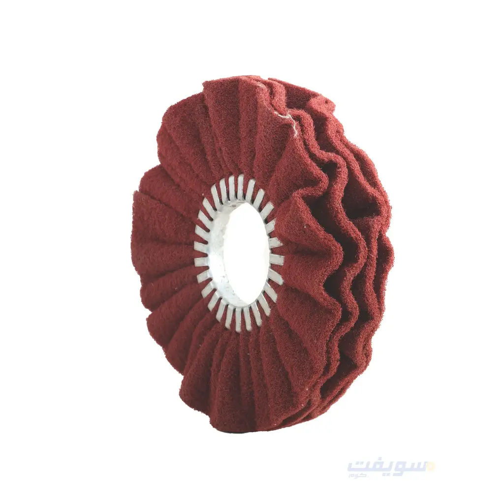 1_لباد ماتور مموج تركی احمر خشانة وسط قطر 10 بوصة.webp