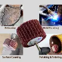 30X30X6 فرشة صنفرة بشرائح متداخلة لباد ( راق و راق) ماركة وان تو ثري خشانة #80.webp