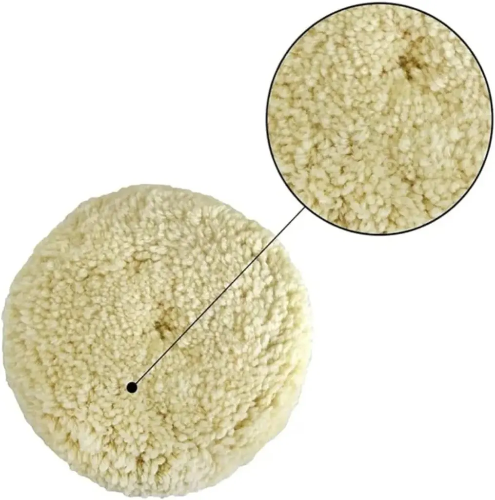 قرص تلميع صوف طبيعي 9 بوصة من DROMIRI – للتلميع الاحترافي لجسم السيارة والأثاث اللامع (6).webp