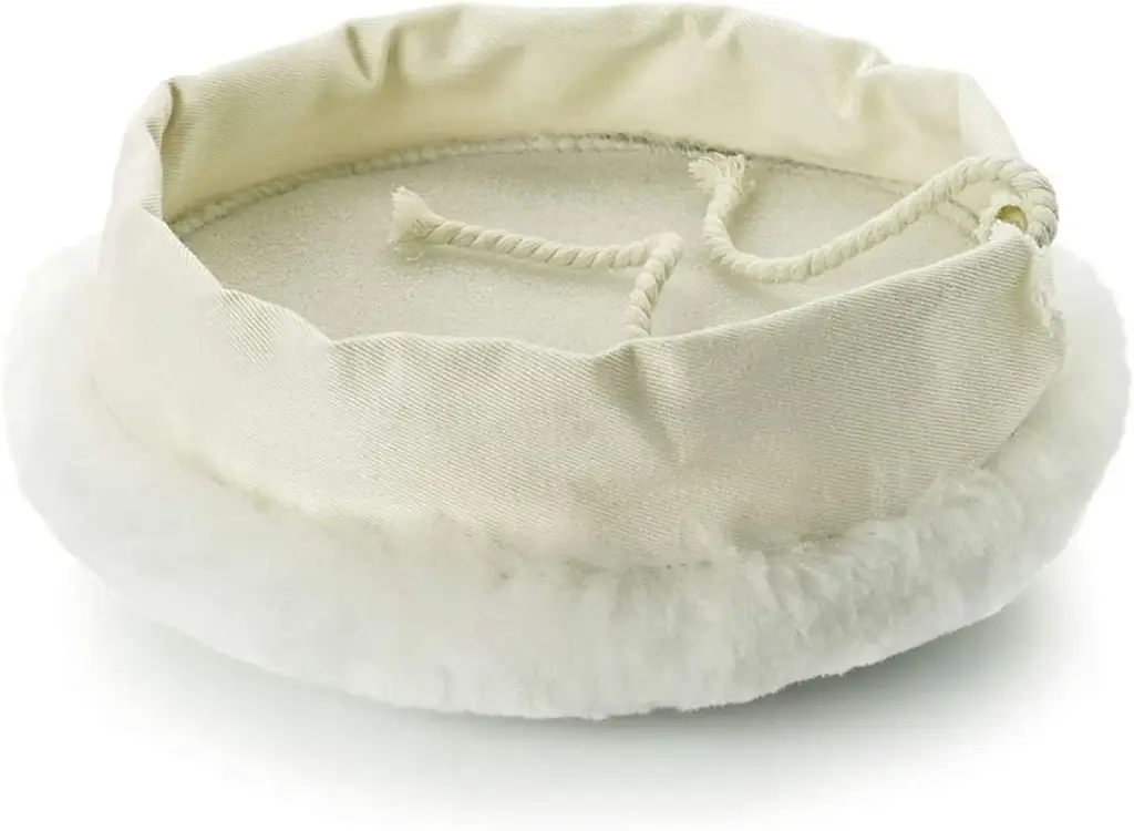 باد تلميع جلد خراف مع رباط – 20 سم – من Dekor موديل 1054.webp