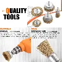 طقم فرش سلك للتنظيف والتجليخ (5 قطع) من MLD – أسلاك فولاذية مغلفة بالنحاس (2).webp