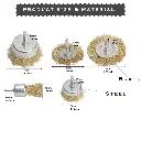 طقم فرش سلك للتنظيف والتجليخ (5 قطع) من MLD – أسلاك فولاذية مغلفة بالنحاس (4).webp