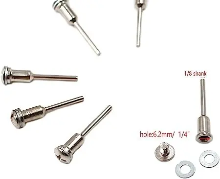 طقم 6 قطع حامل أقراص قطع (ماندريل) شانك 18 إنش لأدوات الروتاري – HSS عالي الجودة (8).webp