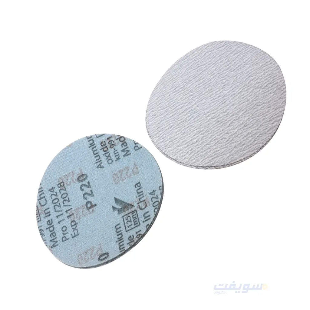 5_صنفرة اسكوتش 5 بوصة ابيض استانلس ماركة فليكرو.webp