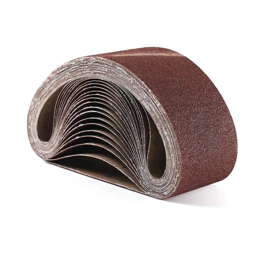 سيور دبابة صنفرة للحزام الكهربائي 4×21 بوصة – طقم 10 قطع (60/80/120/240 جريت) من أكسيد الألمنيوم المقاوم