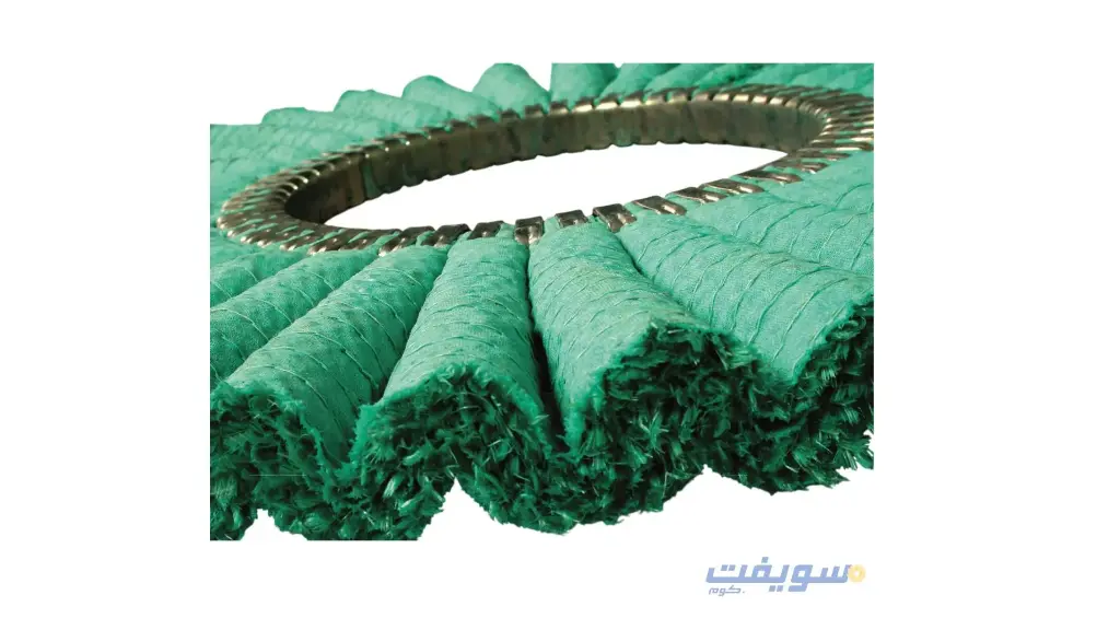 فرشة سيزال تركى مموج أخضر معالج – 16 بوصة (400×150 مم)