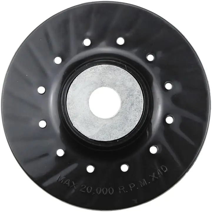 قاعدة دعم ريبيد BHA للصنفرة – لقرص ريزن فايبر مع تبريد حلزوني