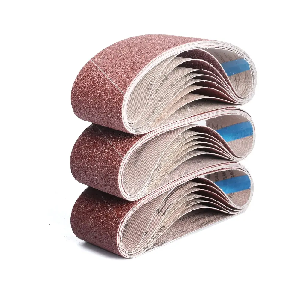  مجموعة أحزمة صنفرة 30 قطعة بدرجات خشونة متعددة 