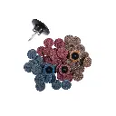 مجموعة أقراص صنفرة S SATC – 46 قطعة بقطر 2 إنش مع قاعدة تثبيت 1/4 إنش