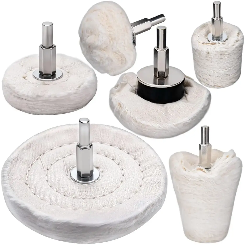 طقم 5 قطع شنيور للتلميع -فرش بالاكس- للدريل متعدد المهام و خصيصاً للسيارات