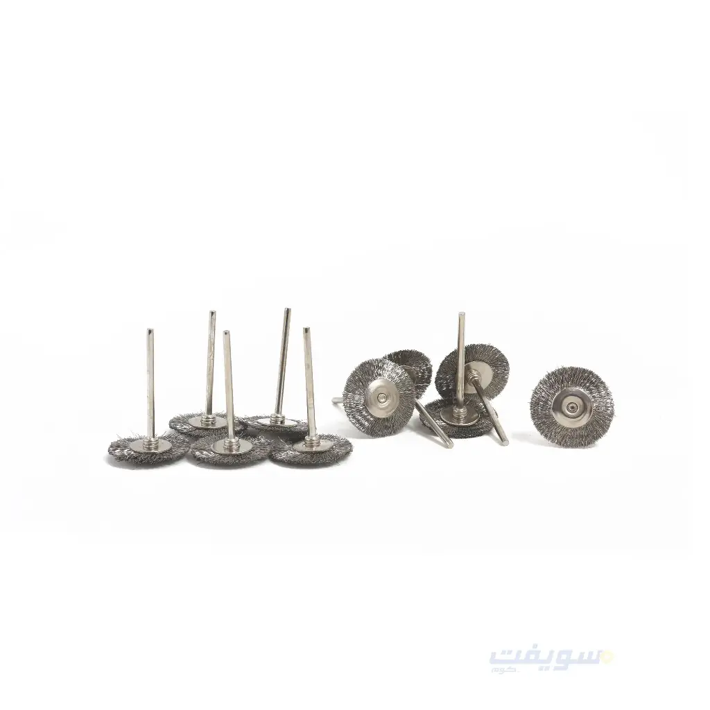 طقم 10 فرش سلك استانلس بالأكس 3 ملم من CONVEX – تنظيف احترافي لأعمالك الدقيقة 