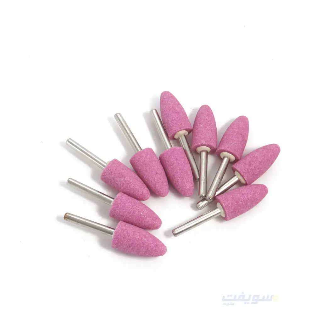 طقم 10 حجر تجليخ بلحة وردي 20×38 مم بالاكس 6 مم – قوة تدوم من CONVEX 