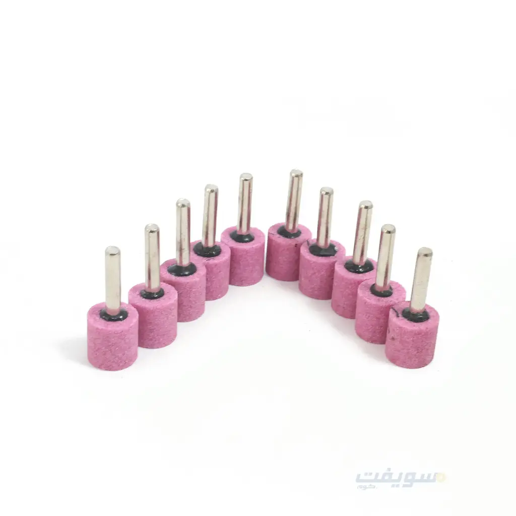 طقم 10 أحجار تجليخ عدل وردي 20 مم بالاكس 6 مم من CONVEX – أداء احترافي وكفاءة تدوم! 