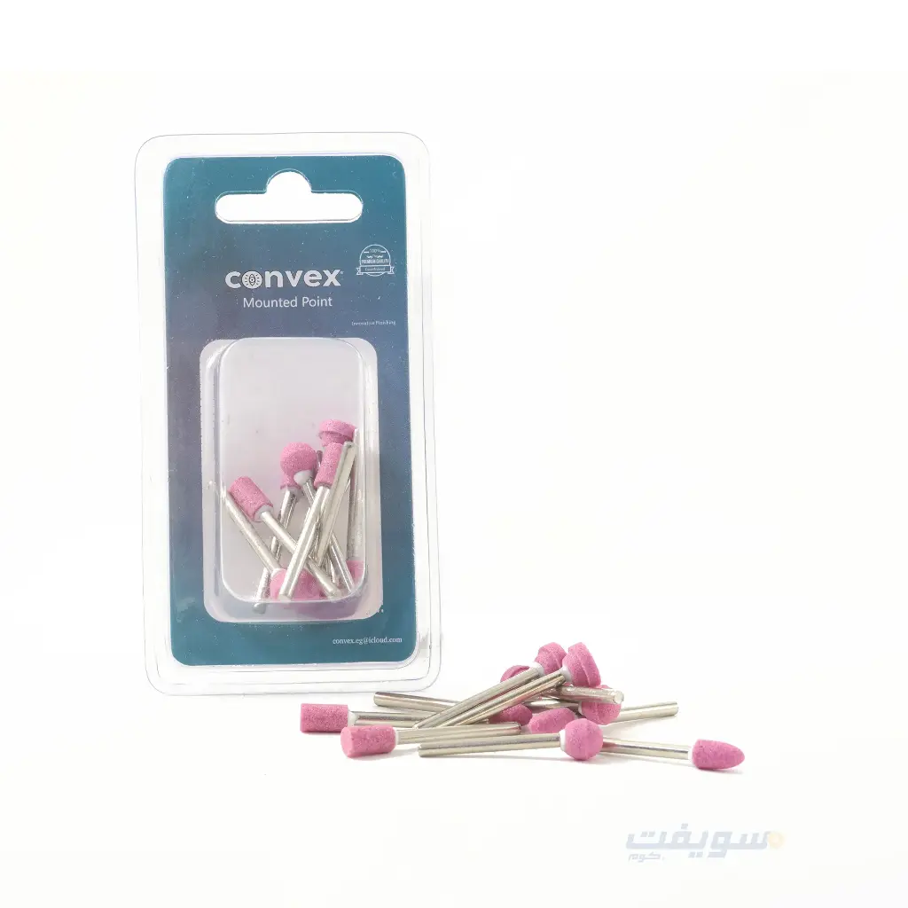 طقم رؤوس تجليخ وردي مشكّل 10 قطع – أداء احترافي من CONVEX!