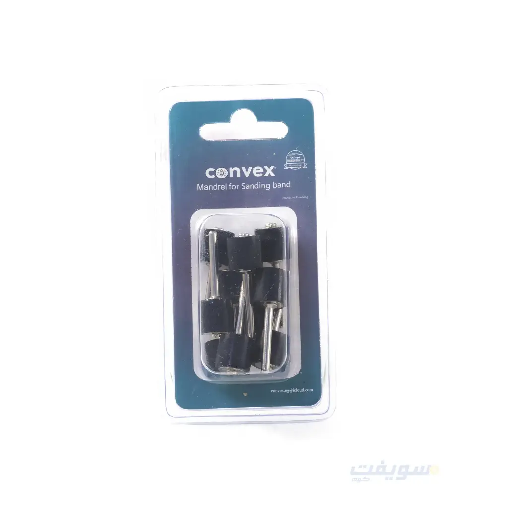 طقم دبل صنفرة 10 قطع – معدن ومطاط مقاس 12 مم من CONVEX