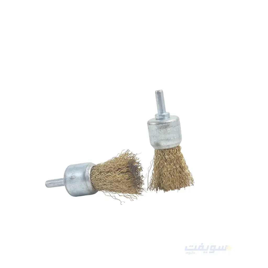فرشة سلك دقن حديد 25 مم – ماركة 123 | مطلية بالنحاس – لأعمال الـ DIY والتنظيف الاحترافي