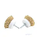 فرشة سلك كوبايـة حديد مطلية بالنحاس – قطر 65 مم – ماركة 123 | مثالية للشنيور وأعمال DIY