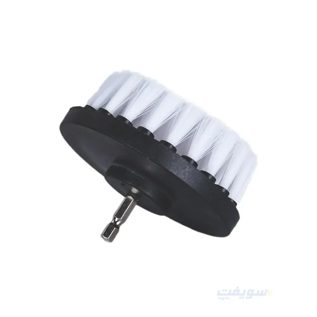  فرشاة تنظيف ناعمة 5 إنش للمثقاب – شعيرات بيضاء | ماركة DUOSHIDA