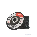 مروحية صنفرة 4.5 بوصة سمارت استانلس أزرق من BOSSWELD (خشانة 40 / 60 / 80) – RPM 13300