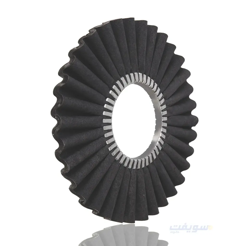 قرص تلميع تركى كتان أسود معالج مموج – 450×200 مم –  (Hard Stage)