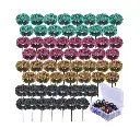 طقم عجلات تلميع وصنفرة 60 قطعة من AUSTOR – مقاس 1 عرض إنش لأدوات دريميل والروتاري