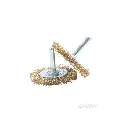  فرشة سلك مستديرة حديد مطلية بالنحاس – قطر 63 مم – ماركة 123 | أداء احترافي للشنيور وأعمال الـ DIY
