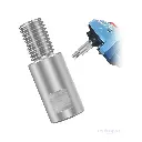 وصلة تمديد ألمونيوم لمحور ماكينة تلميع/صنفرة – مقاس 5/8" – طول 6.5 سم