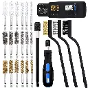 طقم فرش تنظيف سلكية 23 قطعة من Wokape – 6 مقاسات وفرش متعددة المواد لتنظيف الخبث والصدأ مع مقبض وقضيب تمديد